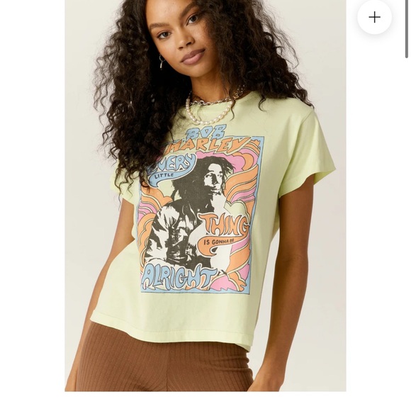 Daydreamer BOB MARLEY DON'T WORRY GIRLFRIEND TEE - Picture 6 of 6